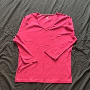 St. John's Bay Classic Burgundy Tee